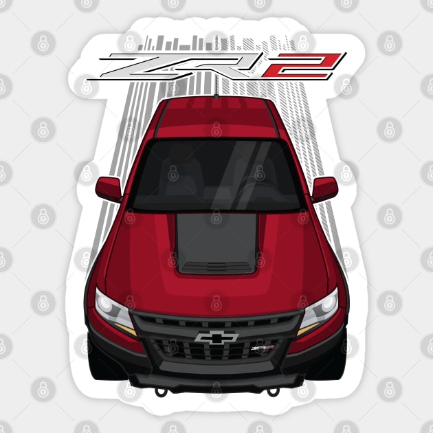 Chevrolet Colorado ZR2 - Cajun Red Tintcoat Sticker by V8social